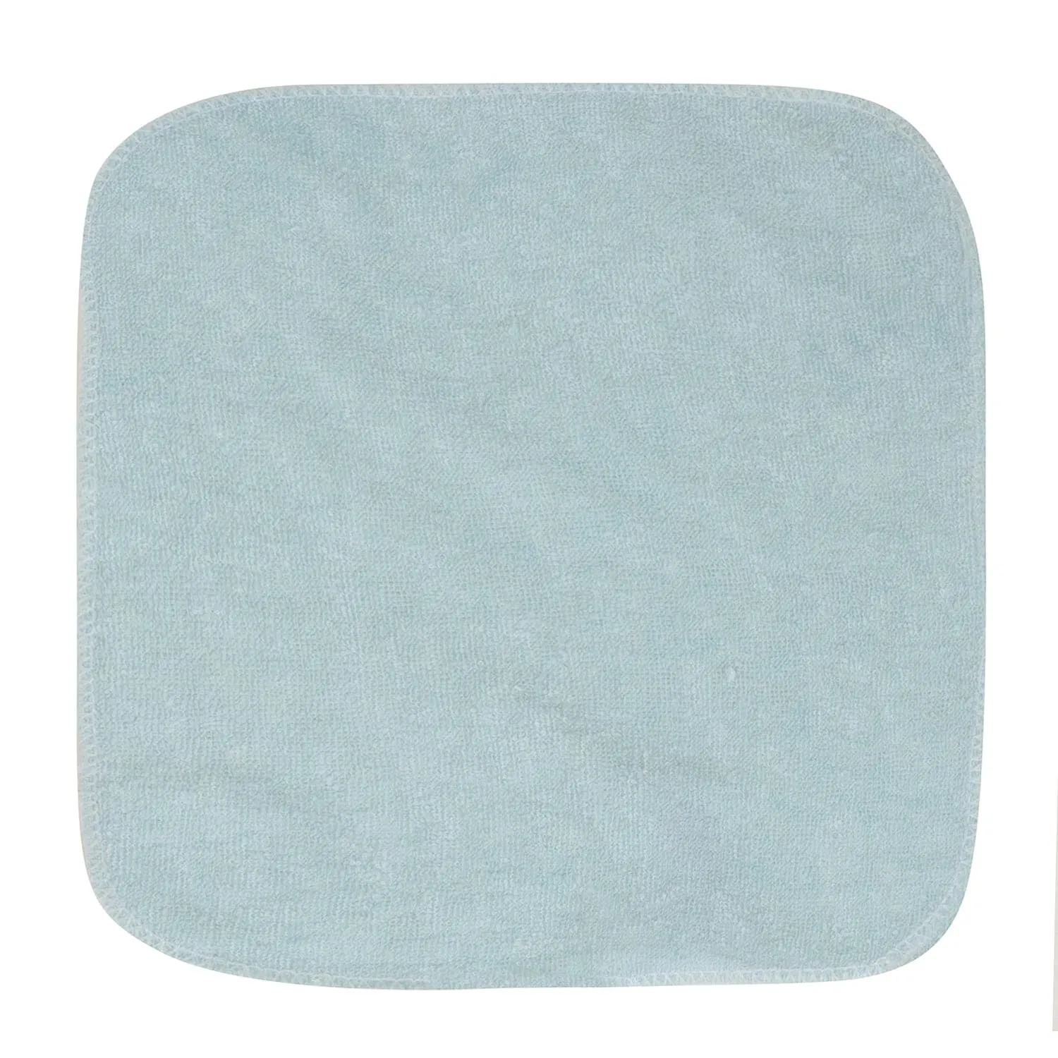 Baby Moo Elephant And Star Soft And Absorbent Handkerchief Napkins For Infant Face And Body Pack Of 12 Wash Cloth - Blue