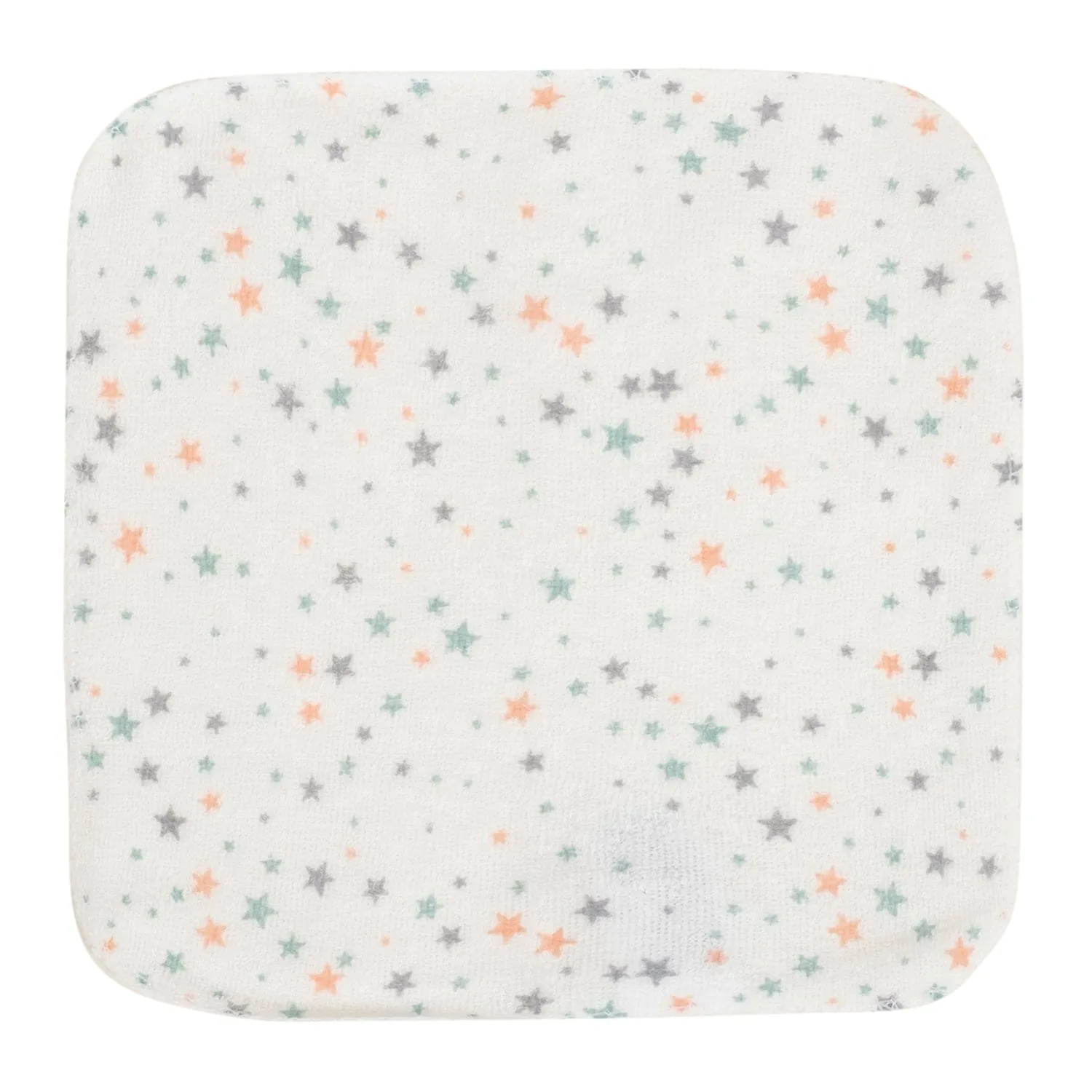 Baby Moo Elephant And Star Soft And Absorbent Handkerchief Napkins For Infant Face And Body Pack Of 12 Wash Cloth - Blue