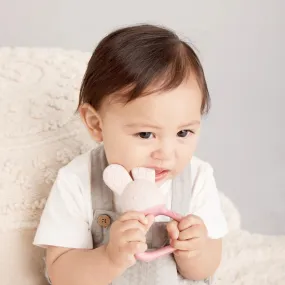 b.box Chill   Fill Bunny Teether Blush Pink