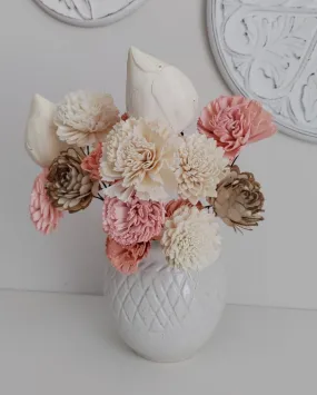 Corelle Sholapith DIY Flower Bunch | Vase Not Included | 15 Flower Heads