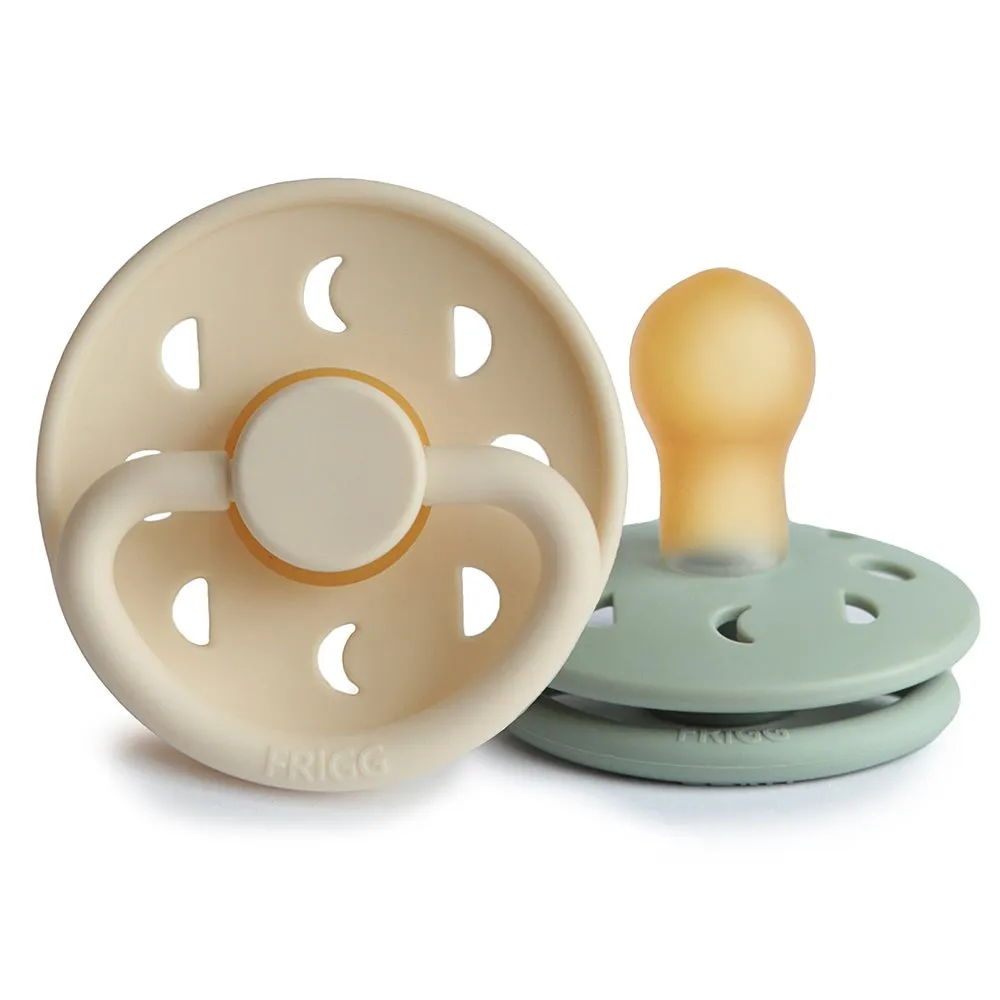 FRIGG MOON PACIFIER 2 PACK | CREAM/SAGE