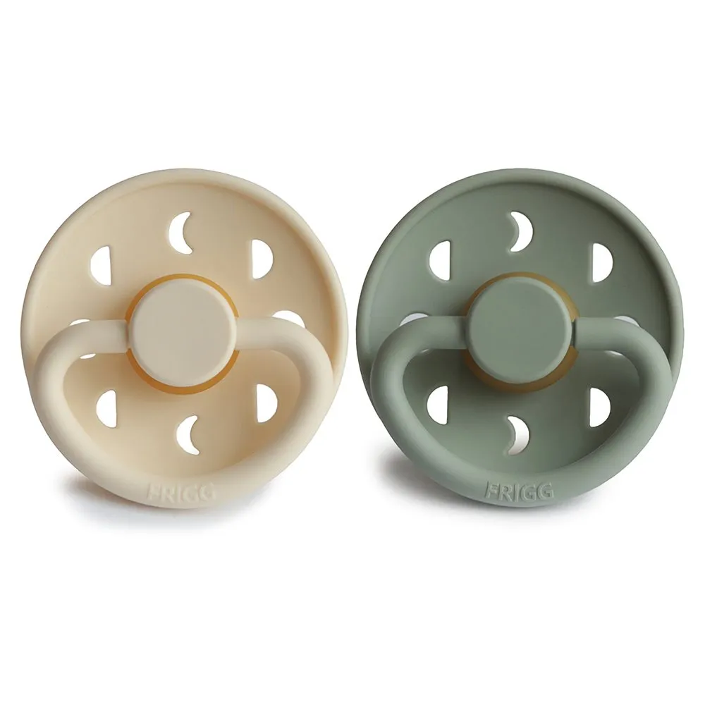 FRIGG MOON PACIFIER 2 PACK | CREAM/SAGE
