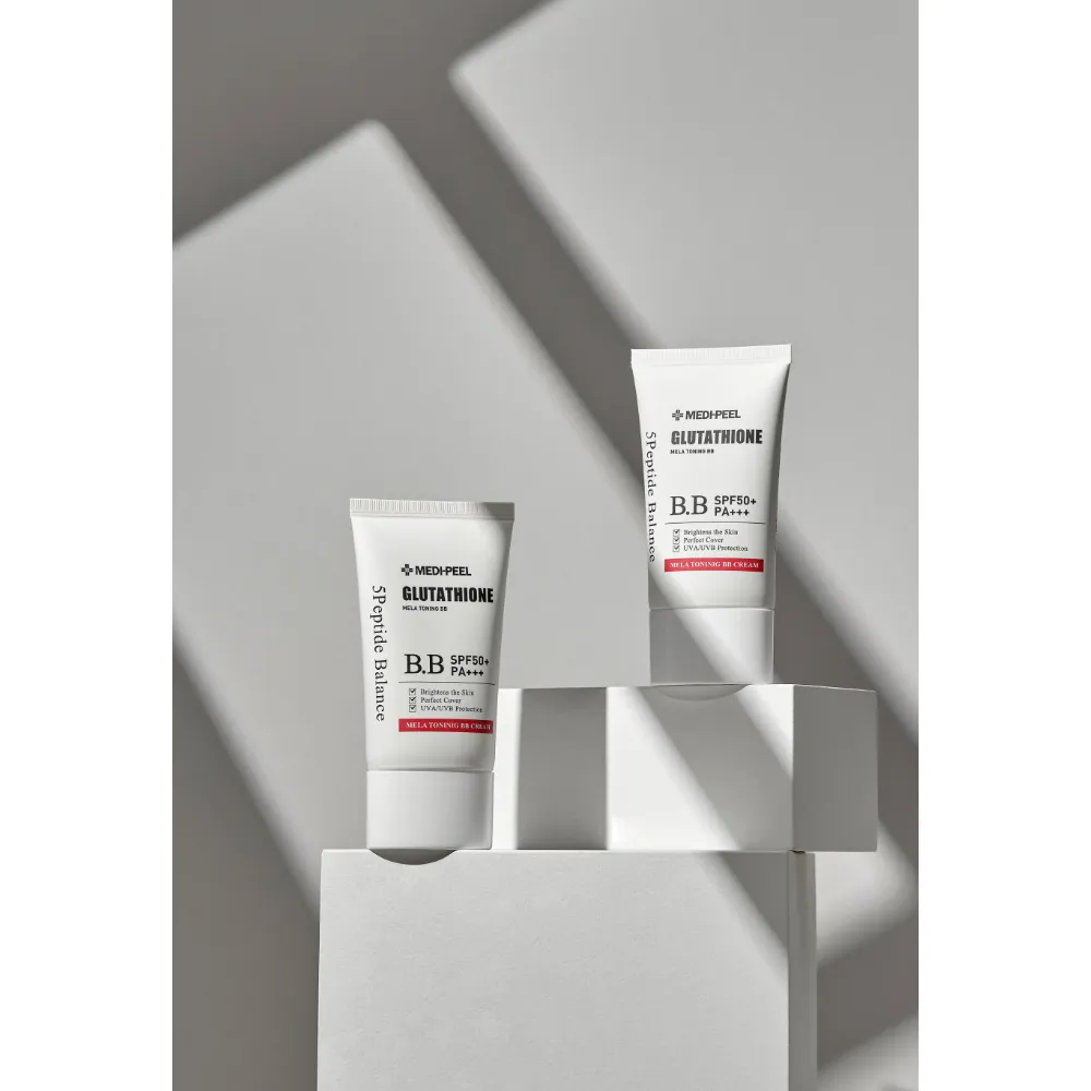 MEDIPEEL Peel BIO-INTENSE GLUTATHIONE MELA TONING BB CREAM 50ml | Dark beige colored cream