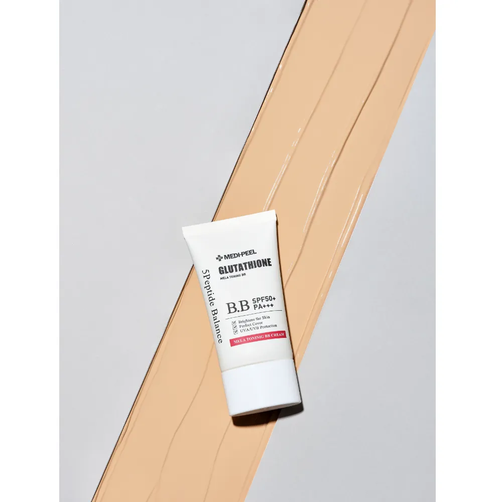 MEDIPEEL Peel BIO-INTENSE GLUTATHIONE MELA TONING BB CREAM 50ml | Dark beige colored cream