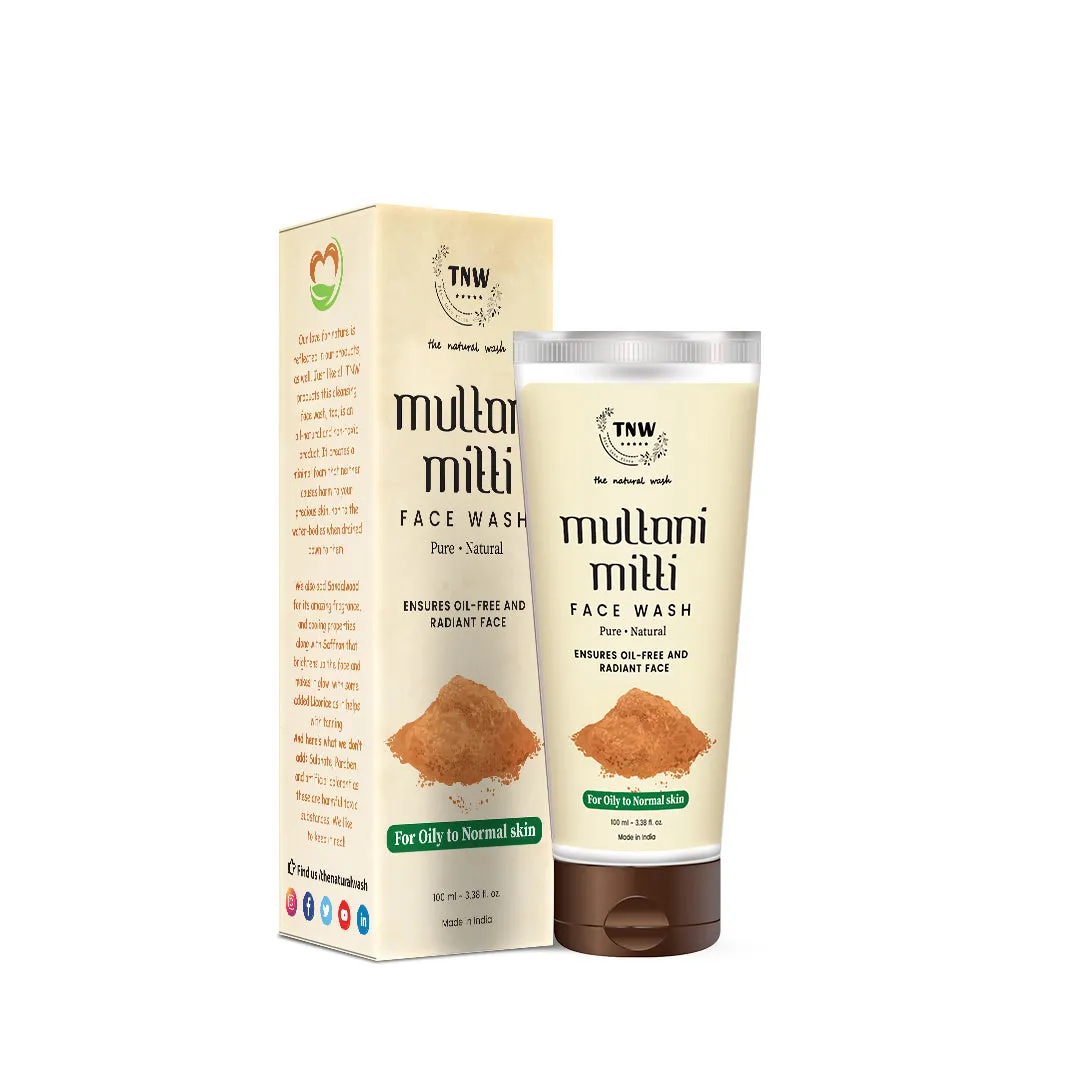 Multani Mitti Face Wash - Paraben/Sulphate-Free.