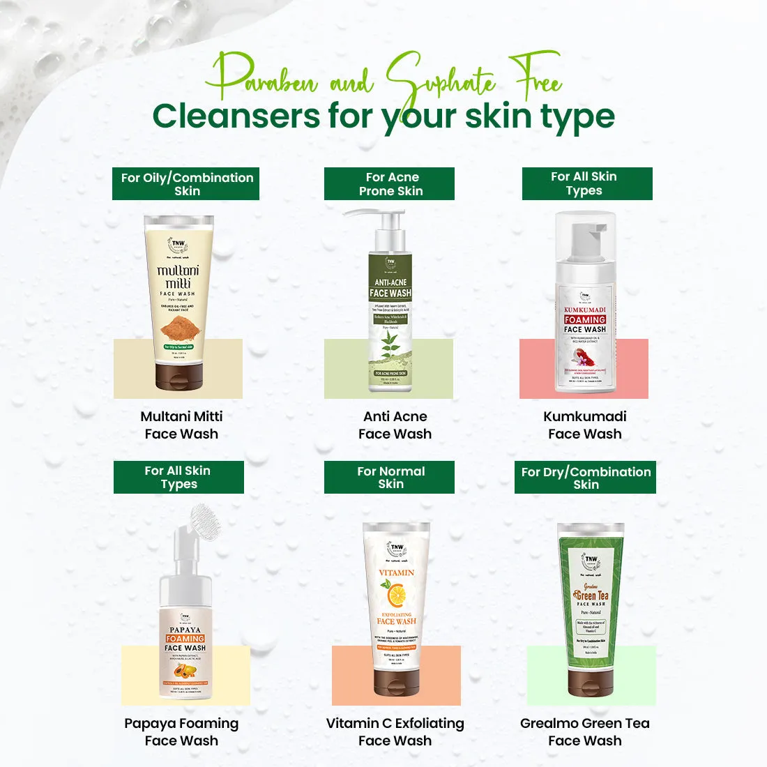 Multani Mitti Face Wash - Paraben/Sulphate-Free.