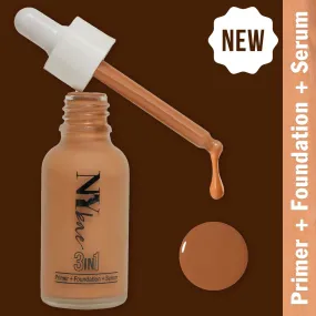 NY Bae 3 in 1  Primer   Foundation   Serum  - Warm Mocha 07 (30 ml) | Dark & Dusky | Warm Undertone | Natural Finish | Medium Coverage