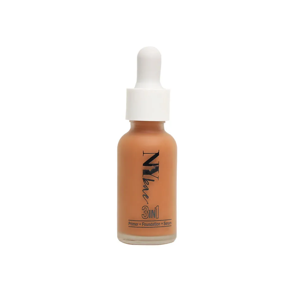 NY Bae 3 in 1  Primer   Foundation   Serum  - Warm Mocha 07 (30 ml) | Dark & Dusky | Warm Undertone | Natural Finish | Medium Coverage