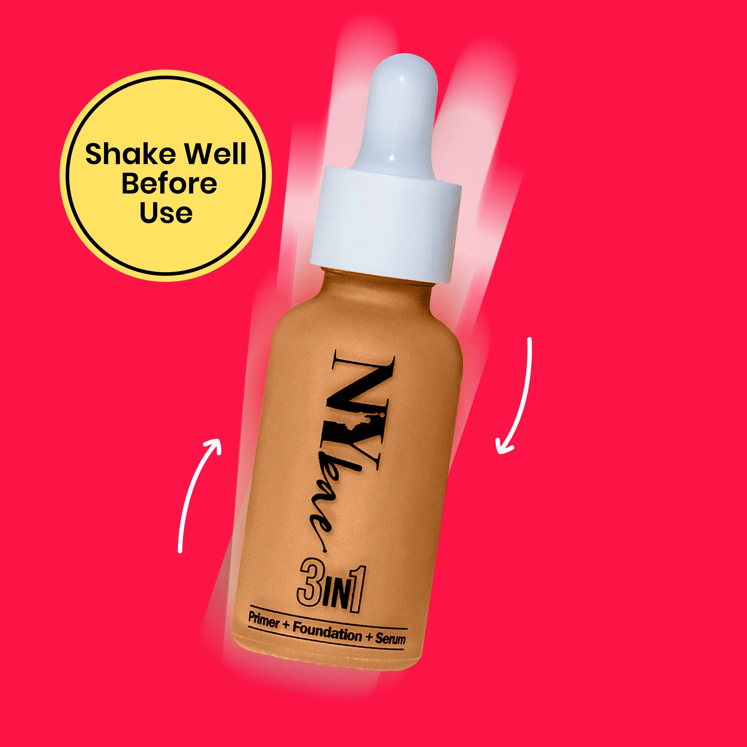 NY Bae 3IN1 Serum Foundation - Warm Sand 05 (30 ml) | Infused with Primer | Moisturising I Glowing Korean Skin I Celeb Glow | Dewy Makeup | Evens Skin Tone | Ultra Glow