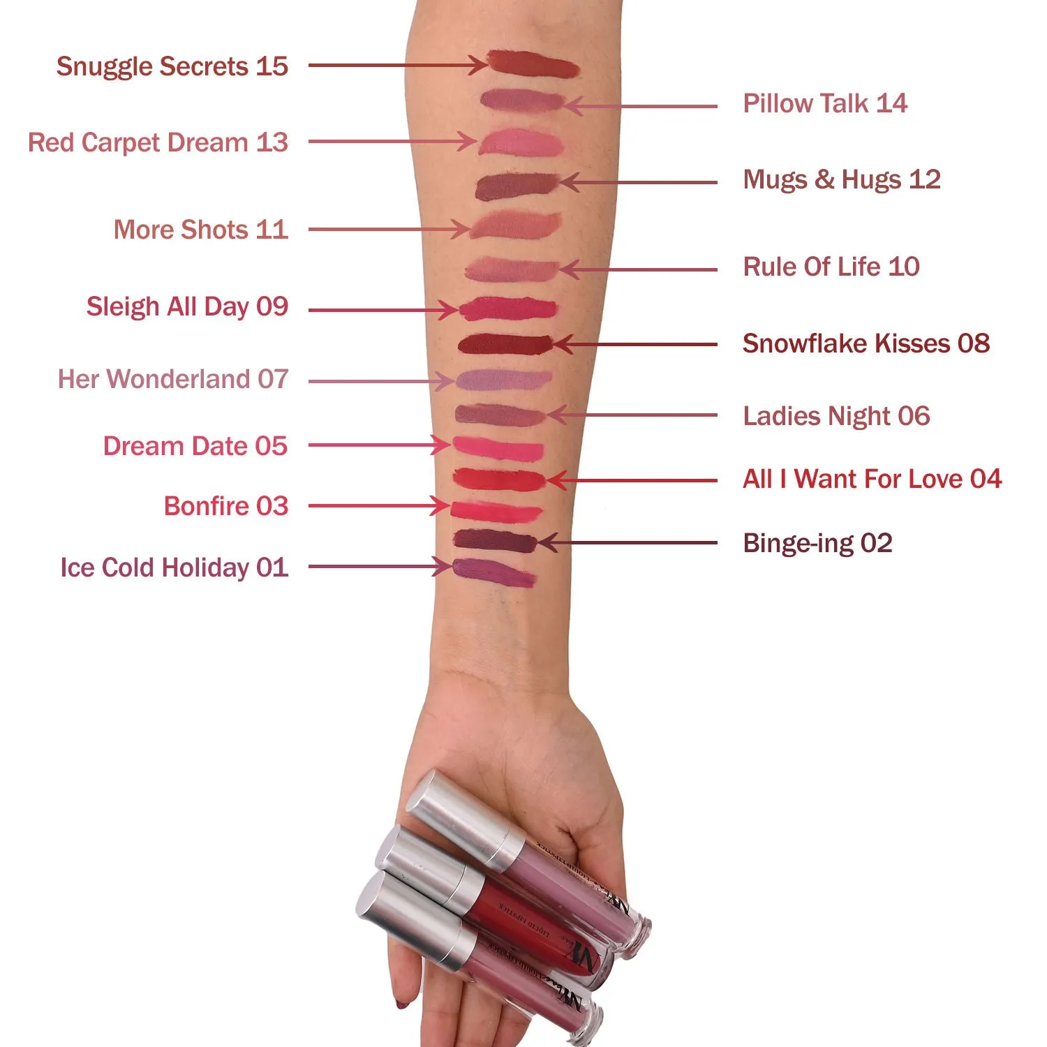 NY Bae Confessions of a Lip-a-holic Liquid Lipstick | Primer   Matte | Fiery Pink | Long Lasting- Bonfire 3 (4.5 ml)
