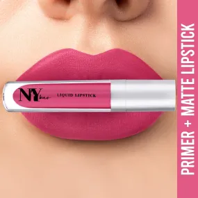 NY Bae Confessions of a Lip-a-holic Liquid Lipstick | Primer   Matte | Fiery Pink | Long Lasting- Bonfire 3 (4.5 ml)