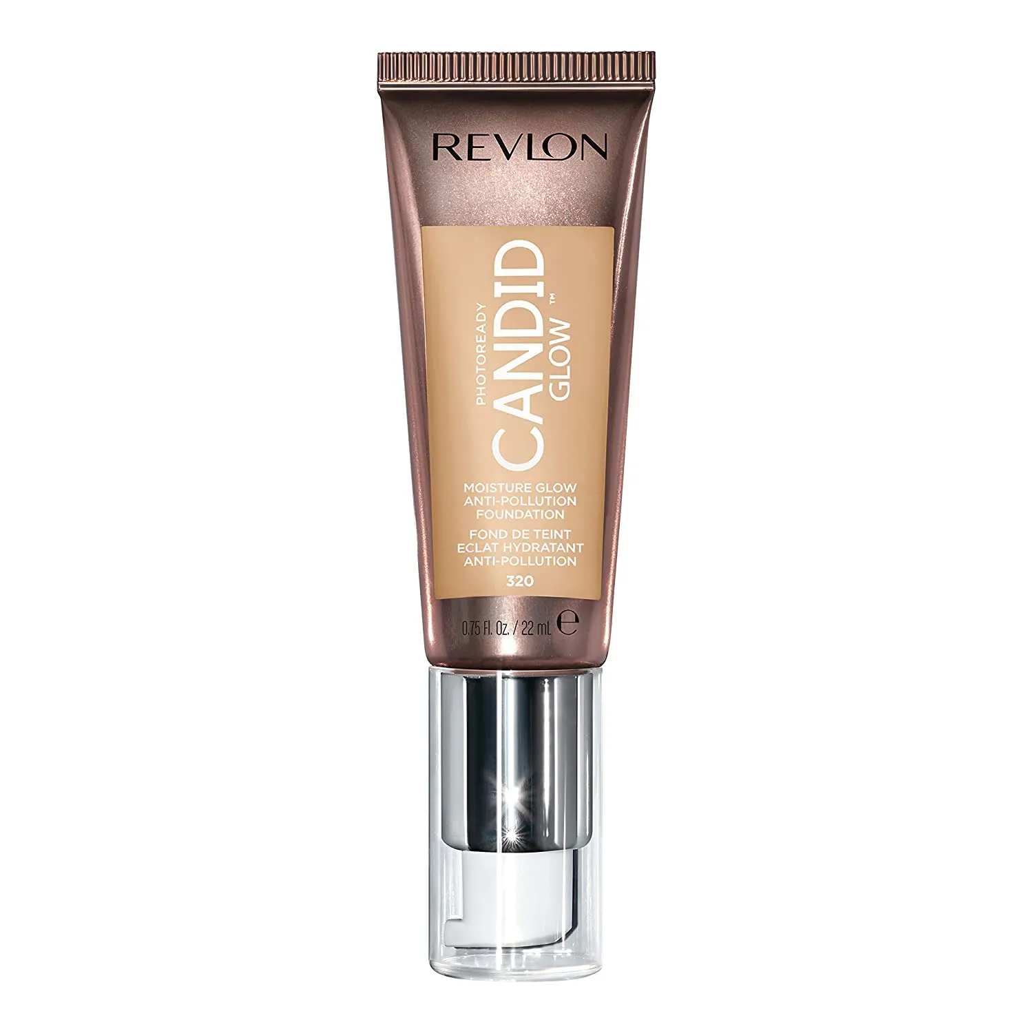 REVLON - PhotoReady Candid Glow Moisture Glow Foundation Tawny 320 - 0.75 fl oz (22 ml)