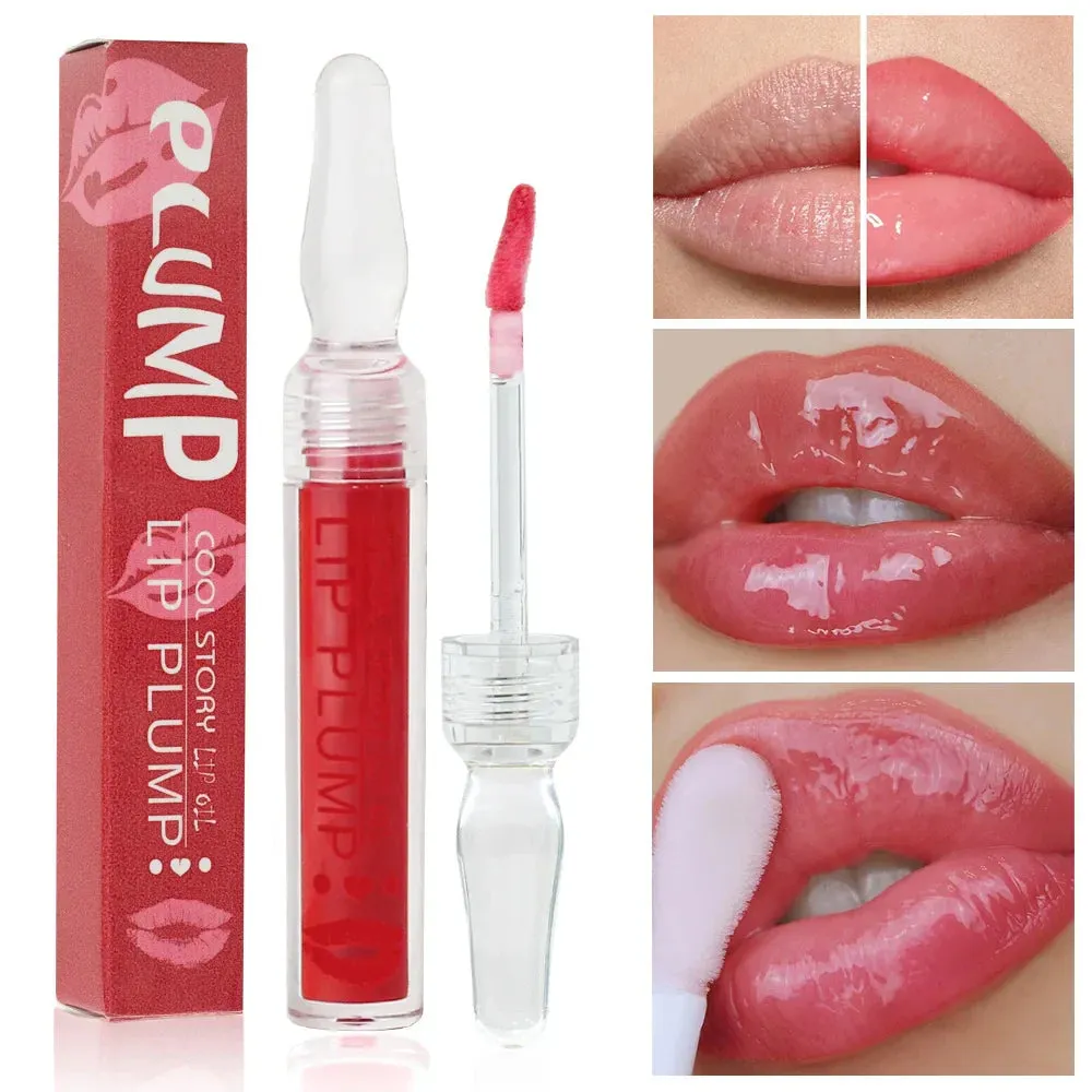 Toleet Christmas Thanksgiving gifts Winter Makeup Ideas Lip Plump Serum Increase Lips Elasticity Instant Volumising Essential Oil Reduce Fine Lines Moisturizing Nourish Sexy Lip Care