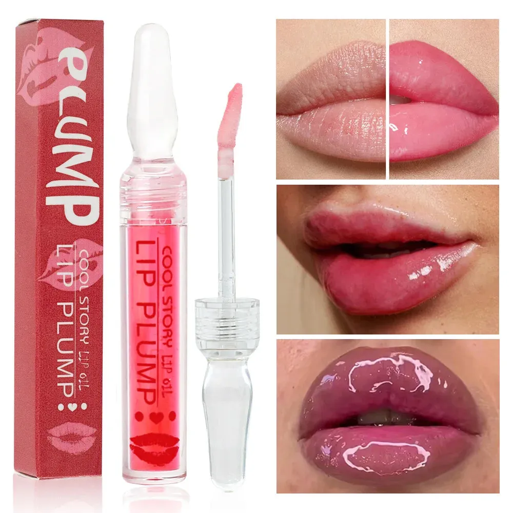 Toleet Christmas Thanksgiving gifts Winter Makeup Ideas Lip Plump Serum Increase Lips Elasticity Instant Volumising Essential Oil Reduce Fine Lines Moisturizing Nourish Sexy Lip Care