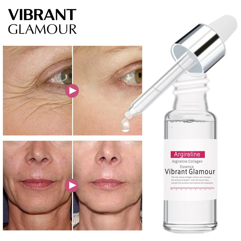 VIBRANT GLAMOUR Argireline Collagen Peptides Face Serum Cream Anti-Aging Wrinkle Lift Firming Whitening Moisturizing Skin Care