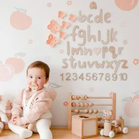 Wooden Alphabet Wall Decals