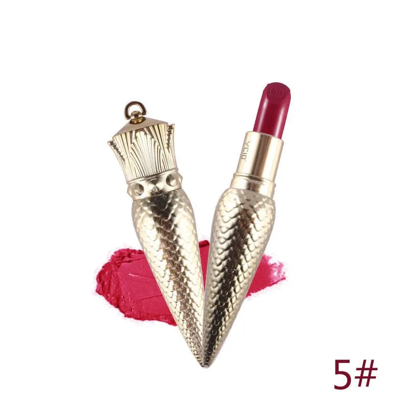 YCID QUEEN Value Pack 2pcs/lot A Luxurious Queen Scepter Matte Lipstick   A Small Color Lipstick Makeup Sharp Tapered Batom Lip Stick